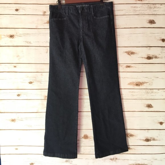 Banana Republic Trouser Cut Jeans Size 29S - Picture 5 of 10